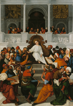 The Twelve-Year-Old Jesus Teaching in the Temple by Ludovico Mazzolino