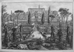 The villa d'este in Tivoli by Giovanni Battista Piranesi