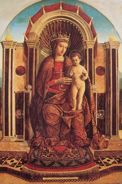 The Virgin and Child Enthroned by Gentile Bellini