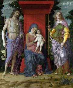 The Virgin and Child with Saints by Andrea Mantegna