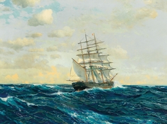 Three-Master on the High Seas by Michael Zeno Diemer