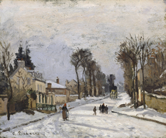 Route to Versailles, Louveciennes by Camille Pissarro