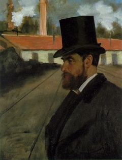 Henri Rouart in Front of His Factory by Edgar Degas