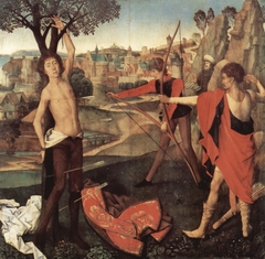 Martyrium des Hl. Sebastian by Hans Memling