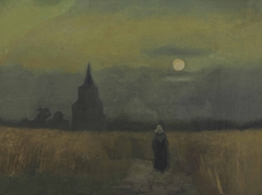 The old Tower in the Fields by Vincent van Gogh