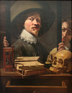 Vanitas Portrait of the Painter by Antoine Steenwinkel