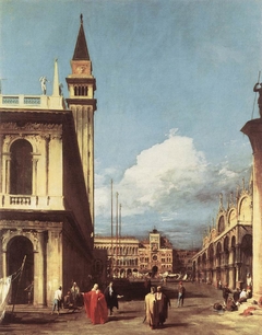 Venice: The Piazzetta towards the Torre dell'Orologio by Canaletto