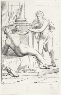 Venus, Amor en Mars by Moses ter Borch