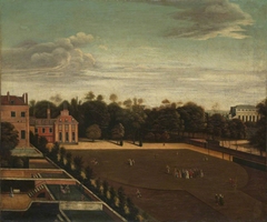 View of Carlton House, with a Royal Party in the Grounds by Anonymous