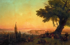 View of Constantinople by evening light by Ivan Aivazovsky