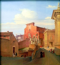 View of the Capitol im Rome by Wilhelm Brücke