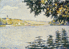 View of the Seine at Herblay by Paul Signac