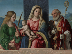 Virgin and Child with Saints Catherine and Nicholas by Cima da Conegliano