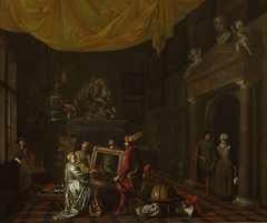 Visit to the painter's studio by Hendrick Govaerts