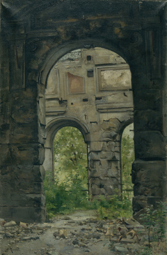 Vue intérieure des ruines de l'ancienne Cour des comptes, quai d'Orsay (P303) by Georges Jean Baptiste Rouard