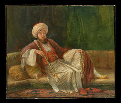 Western Gentleman in Oriental Costume by British Painter