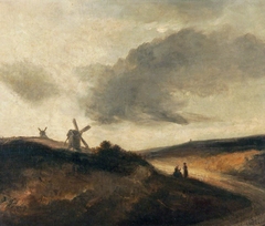 Windmills on the Heath by Georges Michel