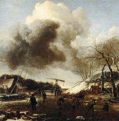 Winter Landscape by Jan van de Cappelle