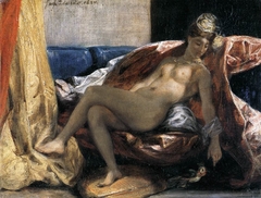 Woman with a Parrot (La Femme au perroquet) by Eugène Delacroix