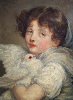 A Girl with a Dove by Jean-Baptiste Greuze