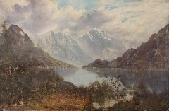 A New Zealand Lake with the Remarkables in the Distance by Elizabeth Donald