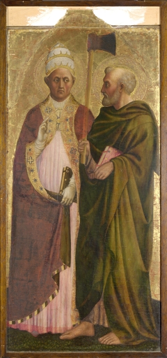 A Pope (Saint Gregory?) and Saint Matthias by Masolino da Panicale