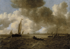 A Stormy Seascape by Jan van Goyen