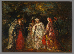 A Sylvan Ceremony by Adolphe Joseph Thomas Monticelli