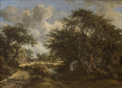 A Village among Trees by Meindert Hobbema