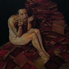 After Tania Bruguera: Dolores Jimenez y Muro. Oil on canvas. 48 x 48 in by Carmen Chami