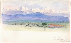 Alban Mountains from Via Tuscolana, Rome by George Elbert Burr