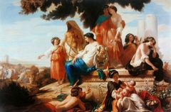 Allegory of time. by Pierre Louis Omer Charlet