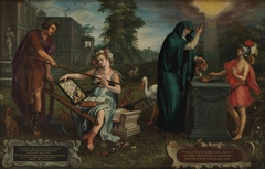 Allegory on the Friendship between the Artist and Johannes Radermacher by Joris Hoefnagel