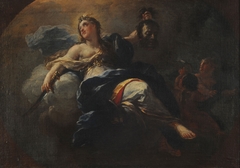 Apoteosis de Judith (Tit. Ant.: Judith llevando -en triunfo- la cabeza de Holofernes) by Giacomo del Po