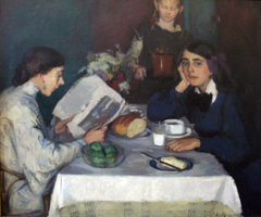 At the Breakfast Table by Leo von König