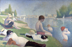 Bathers at Asnières by Georges Seurat