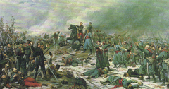 Battle of Auvours, 10 January 1871 by Lionel Royer