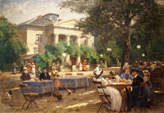 Bella Vista (Gartenwirtschaft an der Masch, Hannover) by August Voigt-Fölger