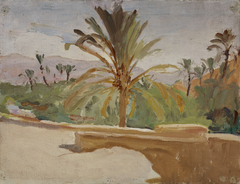 Biskra (Oasis with Palm Trees) by Jan Ciągliński