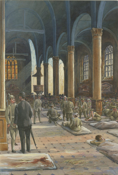 Bivouacking in a Church by Arthur Nantel