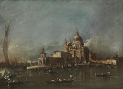 Blick auf Santa Maria della Salute und die Dogana by Francesco Guardi