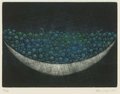 Blue grapes by Yozo Hamaguchi