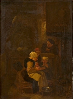 Boerengezin in interieur by Harmen Hals