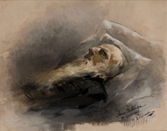 Bohdan Zaleski on His Deathbed by Anna Bilińska-Bohdanowicz