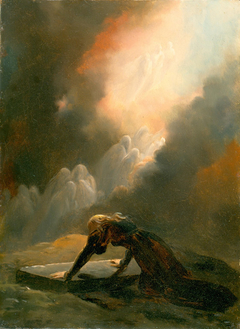 Bradamante at Merlin's Tomb by Alexandre-Évariste Fragonard