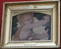 Buste de putto dans les pampres by Bernardino Luini