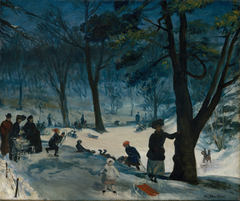 Central Park, Winter by William James Glackens