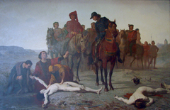 Charles the Bold found after the Battle of Nancy by Augustin Feyen-Perrin