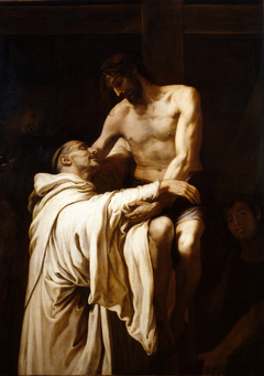 Christ embracing Saint Bernard by Francisco Ribalta