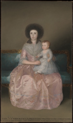 Condesa de Altamira and Her Daughter, María Agustina by Francisco de Goya